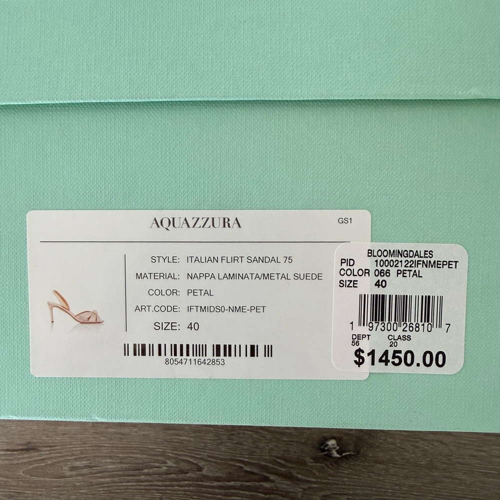 ❗️SOLD❗️AQUAZZURA Italian Flirt 75 embellished leather sandals - Picture 11 of 11